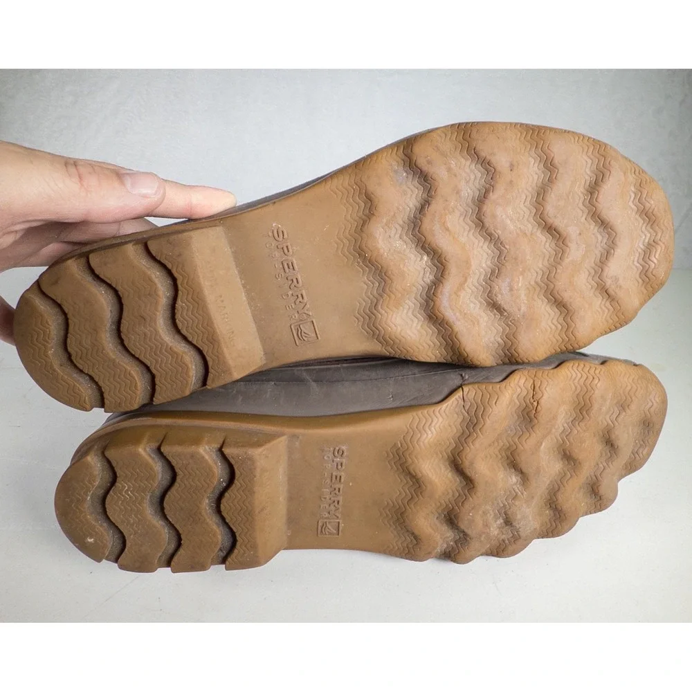 Sperry Top Sider Duck‎ Boots Waterproof Brown Leather Men's Size 13